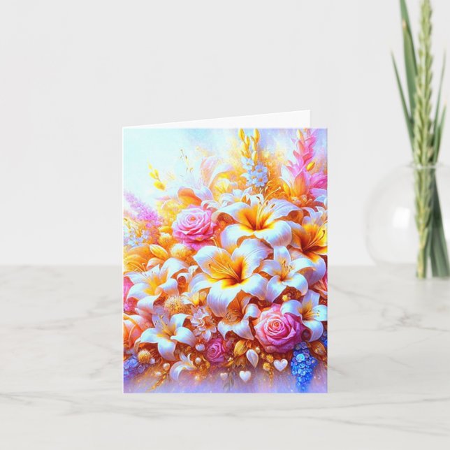 Cartão De Agradecimento Un Amour à Tenir Tendrement, carte pour tous (Frente)