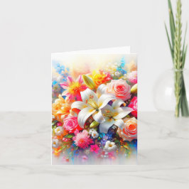 Cartão De Agradecimento Un Jardin d’Amour Éternel , carte pour tous