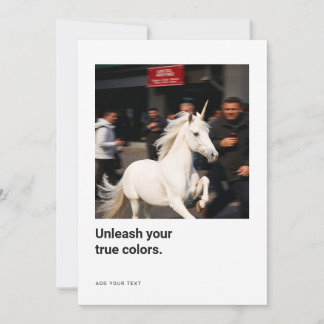 Cartão De Agradecimento Unicorn Photo Encouragement Cards for creatives