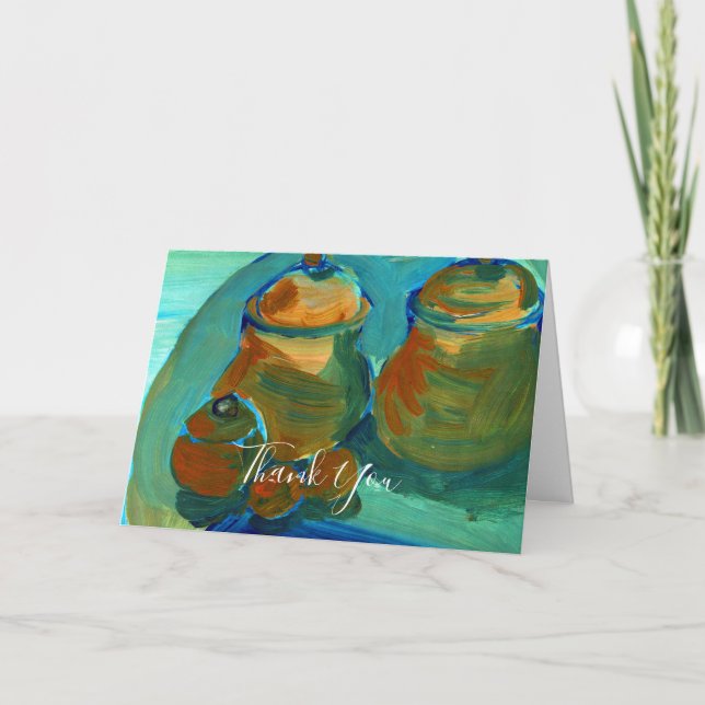 Cartão De Agradecimento Upload Your Painting | Turn Custom Art Image to  (Frente)