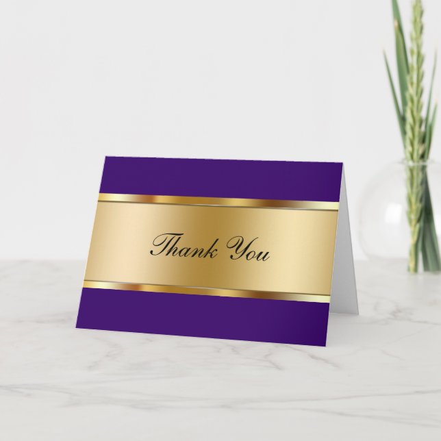 Cartão De Agradecimento Upscale Obrigado Placas (Frente)