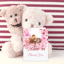 Ursa Bebê Doce Rosa Floral