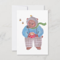 Urso, abelhas e cappuccino