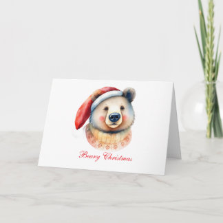Cartão De Agradecimento Urso Beary Natal