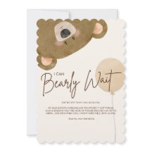 Urso Bonito Que Podemos Esperar Chá de fraldas De 