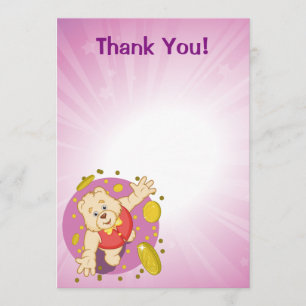 Cartão De Agradecimento Urso de Quizzy