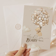 Urso de Teddy com Chá de fraldas de Balões Muito