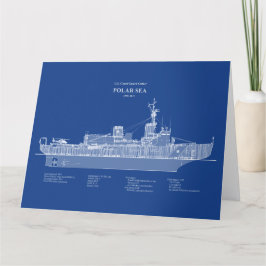 Cartão De Agradecimento USCG Cutter Polar Sea wagb-11 - ABD
