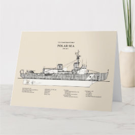 Cartão De Agradecimento USCG Cutter Polar Sea wagb-11 - SBD