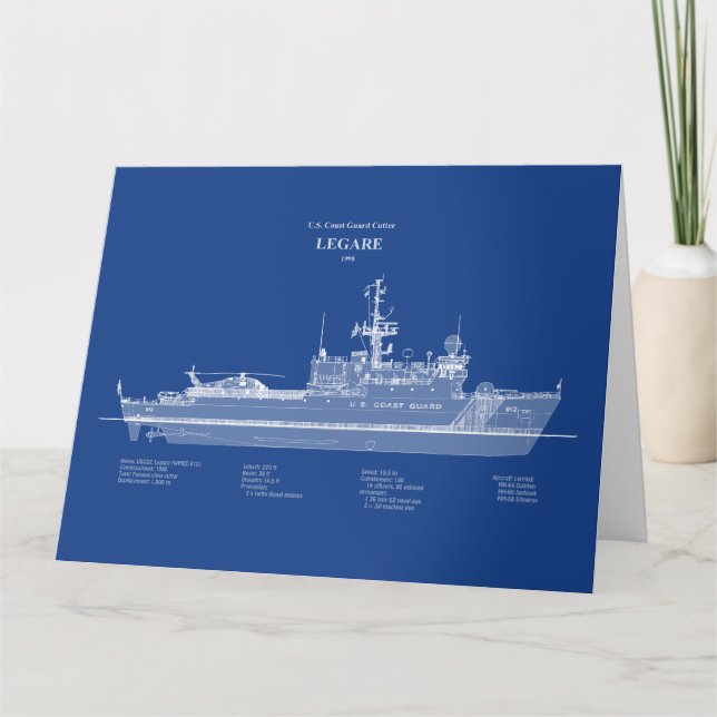 Cartão De Agradecimento USCG Legare wmec-912 - ABD (Frente)