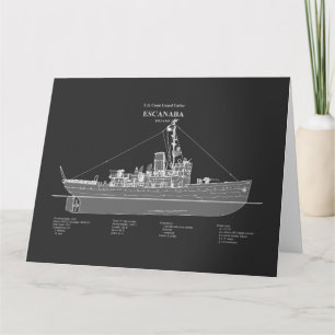 Cartão De Agradecimento USCGC Escanaba wpc-77 - PD