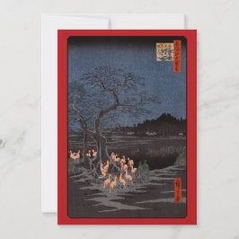 Cartão De Agradecimento Utagawa Hiroshige - Fotos do Ano Novo