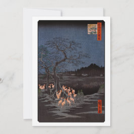 Cartão De Agradecimento Utagawa Hiroshige - Fotos do Ano Novo