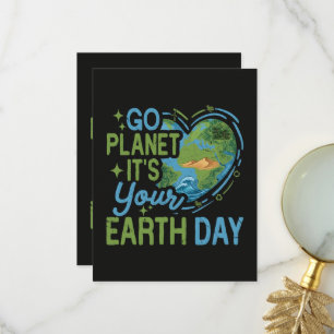 Cartão De Agradecimento Vá Planeta É Seu Dia da Terra