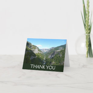 Cartão De Agradecimento Vale de Yosemite no Parque Nacional de Yosemite
