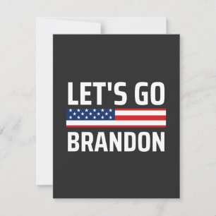 Cartão De Agradecimento vamos brandon chant joe biden, vamos fazer soutien