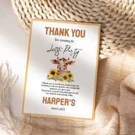 Cartão De Agradecimento Vamos Festejar Até os Bois Voltarem para Casa 2º A