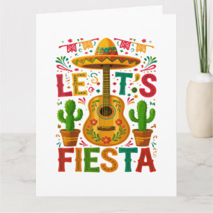 Cartão De Agradecimento Vamos Festejar Fiesta Cinco De Mayo