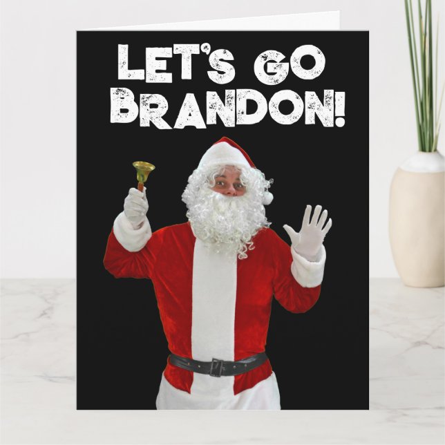 CARTÃO DE AGRADECIMENTO VAMOS VÁ PAPAIS NOEIS BRANDON BIDG CHRISTMAS CARTÃ (Frente)