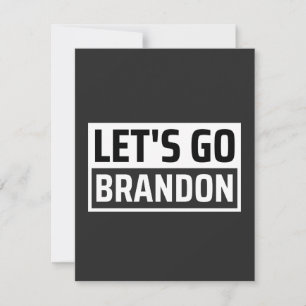 Cartão De Agradecimento vamos vai brandon