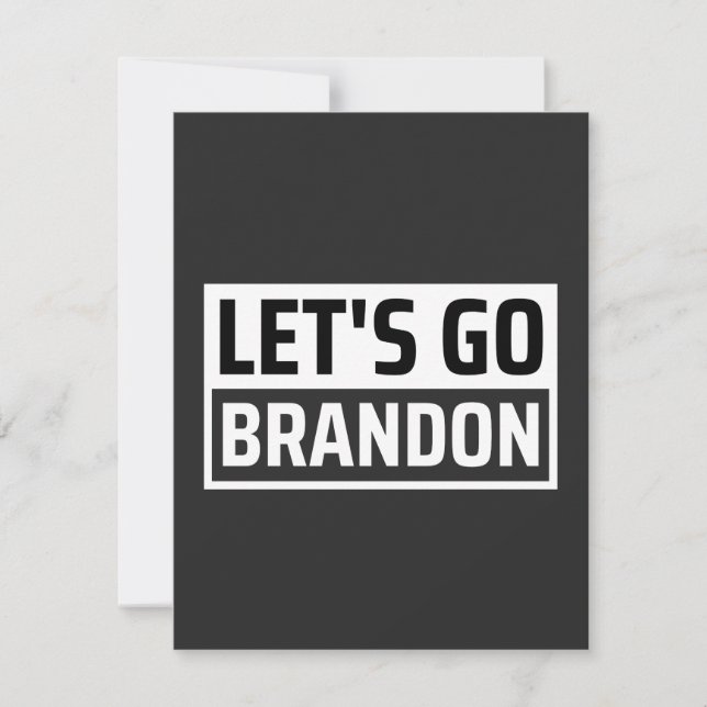 Cartão De Agradecimento vamos vai brandon (Frente)