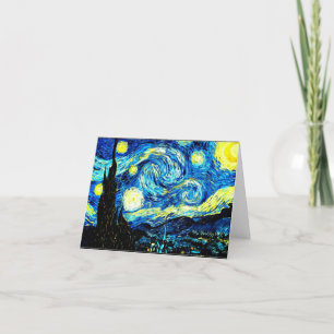 Cartão De Agradecimento Van Gogh - Noite Estrelada