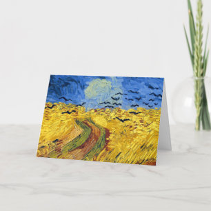 Cartão De Agradecimento Van Gogh Wheat Fields impressionista Painting