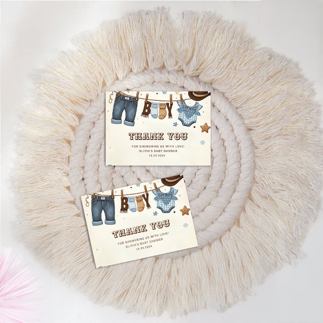 Cartão De Agradecimento Vaqueiro (Criador carregado)