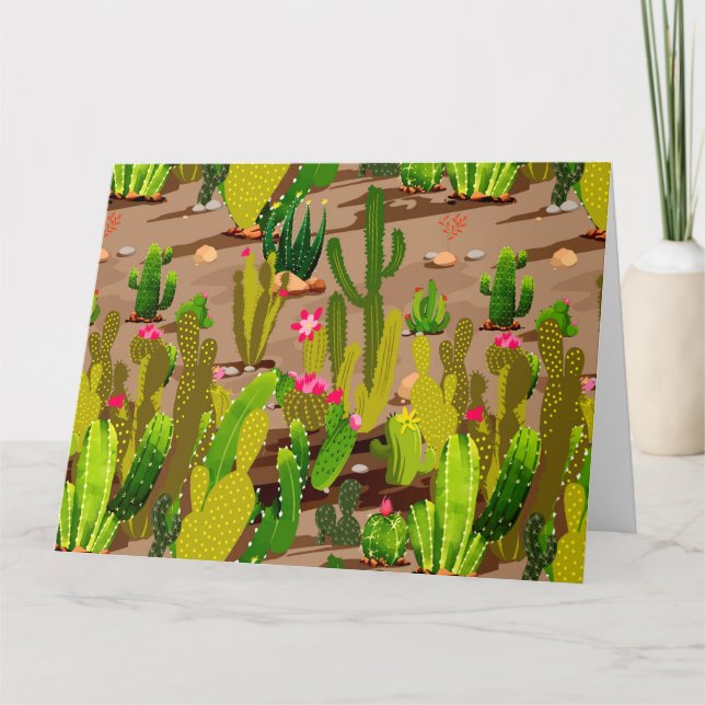 Cartão De Agradecimento Variação Cactus 3 (Frente)