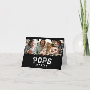 Cartão De Agradecimento Varsity Pops 3 Foto Apelido do Vovô Ano de Estabel