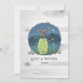 Cartão De Agradecimento Vaso de Jarro Rústico de Luz de Pirulito