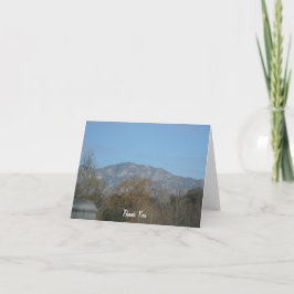 Cartão De Agradecimento Vazio das Montanhas Pasadena, que é maravilhoso