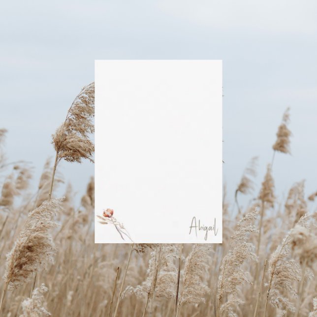 Cartão De Agradecimento Vazio De Chá Botânico Seco Boho Obrigado II (Criador carregado)