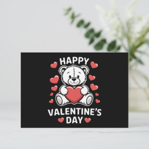 Cartão De Agradecimento Vday do feliz dia de os namorados Bear