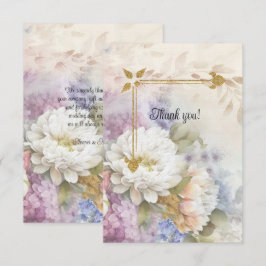 Cartão De Agradecimento Velas de Dalias Douradas e Brancas à Luz de Velas