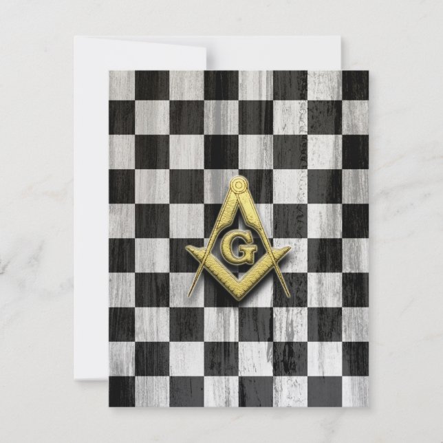 Cartão De Agradecimento Verificadores e Compass Quadrados (Frente)