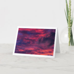 Cartão De Agradecimento vermelho augural