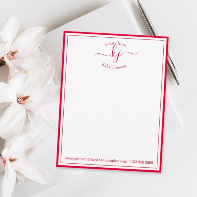 Cartão De Agradecimento Vermelho Quente Personalizado Da Placa De Nota (Criador carregado)