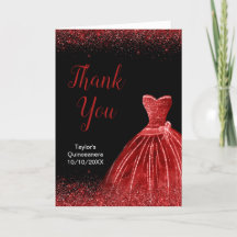 Vermelhos Brilhantes Faux Glitter Quinceanera