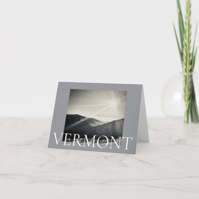 Cartão De Agradecimento Vermont (Frente)
