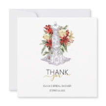 Vestido de Noiva de Natal Obrigado Bridal Shower 