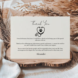 Cartão De Agradecimento Veterinarian Graduation Party