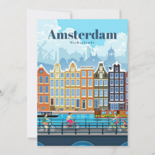 Cartão De Agradecimento Viagem Art Viagem Para Amsterdã