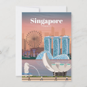 Cartão De Agradecimento Viagem Art Viagem Para Singapura