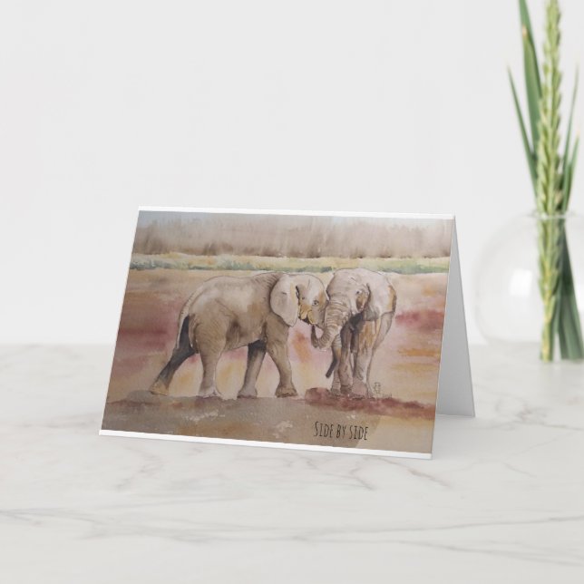 Cartão De Agradecimento Vida selvagem da amizade (Frente)