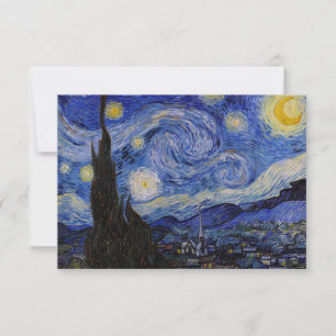Cartão De Agradecimento Vincent Van Gogh - A Noite Estrelada