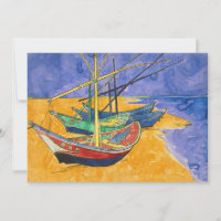 Vincent van Gogh - Barcos de Pesca na Praia