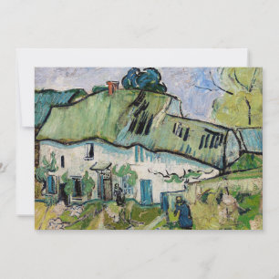 Cartão De Agradecimento Vincent van Gogh - Casa de Campo com Duas Figuras