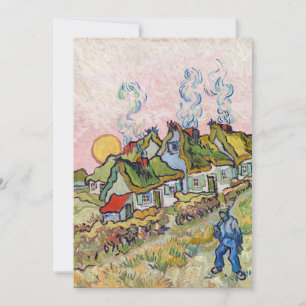 Cartão De Agradecimento Vincent van Gogh - Casas e Figura