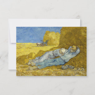 Cartão De Agradecimento Vincent Van Gogh - Meio-dia, Descanso do trabalho